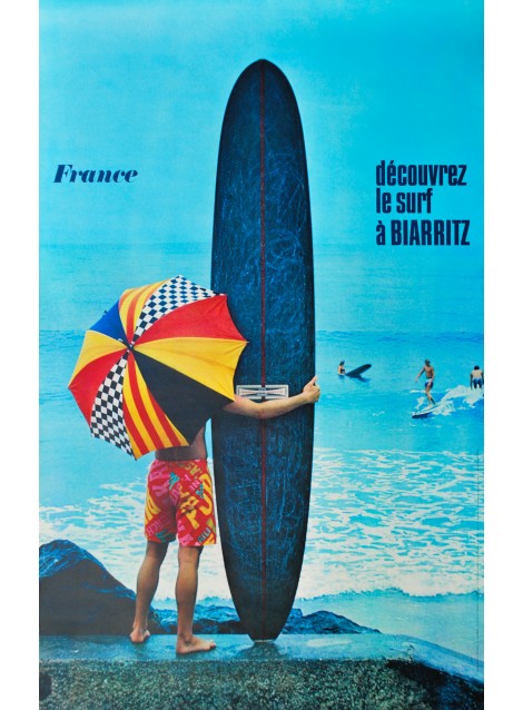 Jean-Pierre Ducatez. Le surf à Biarritz. 1969.