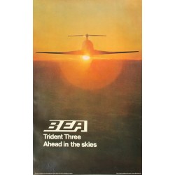 BEA. Trident Three. Ahead in the skies. 1971.