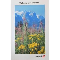 Swissair. Welcome to Switzerland. Vers 1980.