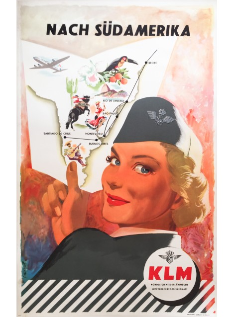 Frans Mettes. KLM Südamerika. 1954.