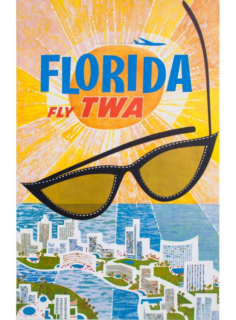 FLORIDA FLY TWA, DAVID KLEIN, 1960