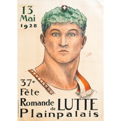 Fête de Lutte, Genève. E. Tognetti, 1928