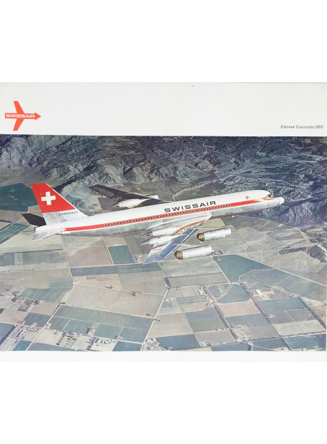 Swissair. Convair Coronado 990. Vers 1962.