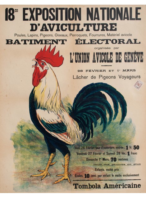 EXPOSITION D'AVICULTURE, GENEVE, 1925
