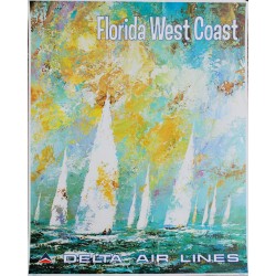 Jack Laycox. Florida West Coast. Delta Air Lines. Vers 1970.