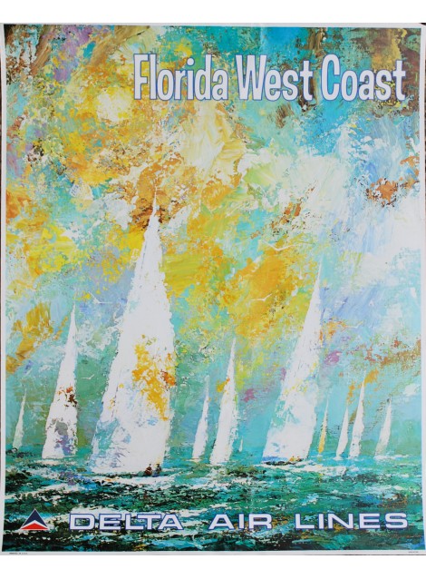 Jack Laycox. Florida West Coast. Delta Air Lines. Vers 1970.