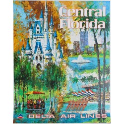 Jack Laycox. Central Florida. Delta Air Lines. Vers 1970.