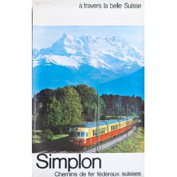 Simplon. Chemins de fer fédéraux suisses. Vers 1970.