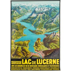 Joseph Ruep. Lac de Lucerne. Vers 1940.