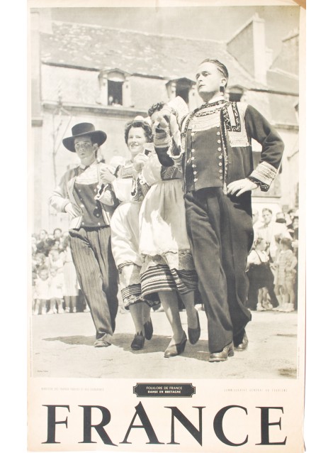 Emeric Feher. France. Danse en Bretagne. Vers 1945.
