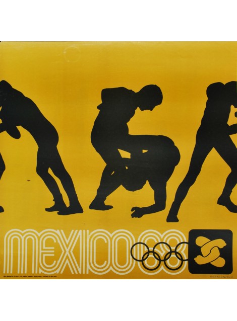 Lance Wyman. Mexico 68. Lutte. 1968.