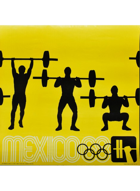 Lance Wyman. Mexico 68. Haltérophilie. 1968.