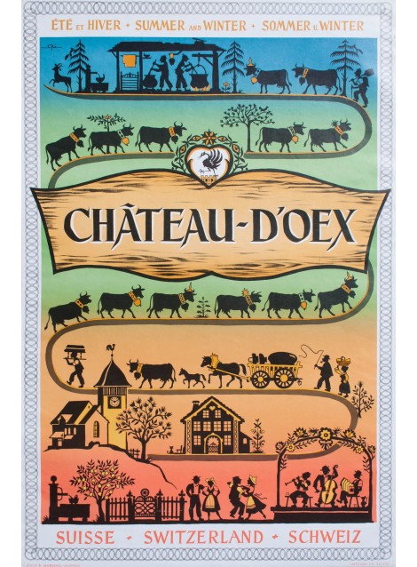CHÂTEAU-D'OEX, WALTER SPINNER, 1950