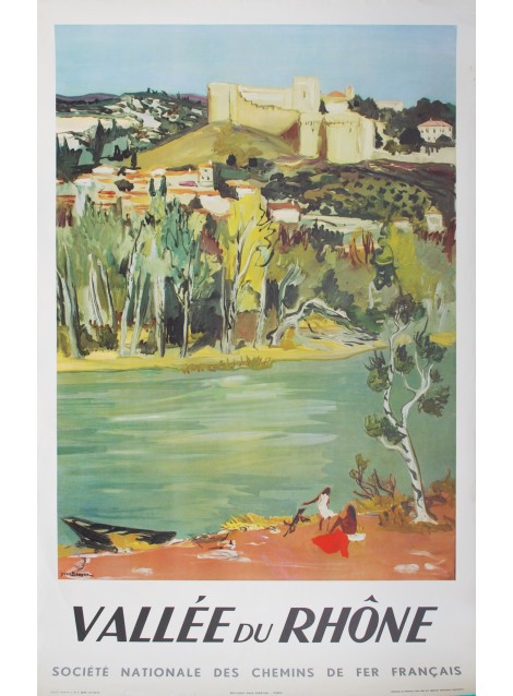 Yves Brayer. Vallée du Rhône. 1951.