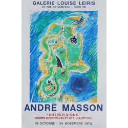 André Masson. Galeirie Louise Leiris. Entrevisions. 1973.