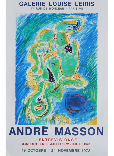 André Masson. Galeirie Louise Leiris. Entrevisions. 1973.