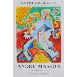 André Masson. Galeirie Louise Leiris. 28 tableaux. 1977.