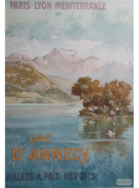 Tanconville. Lac d'Annecy PLM. 1904.