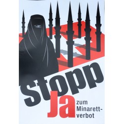 Goal (Zurich). Ja zum Minarett-verbot. Stopp. 2009.