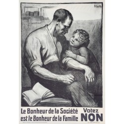 Dora Hauth. Le bonheur de la société... Votez non. 1924.