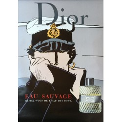 Hugo Pratt. Dior, Eau sauvage, Corto Maltese. 2001.